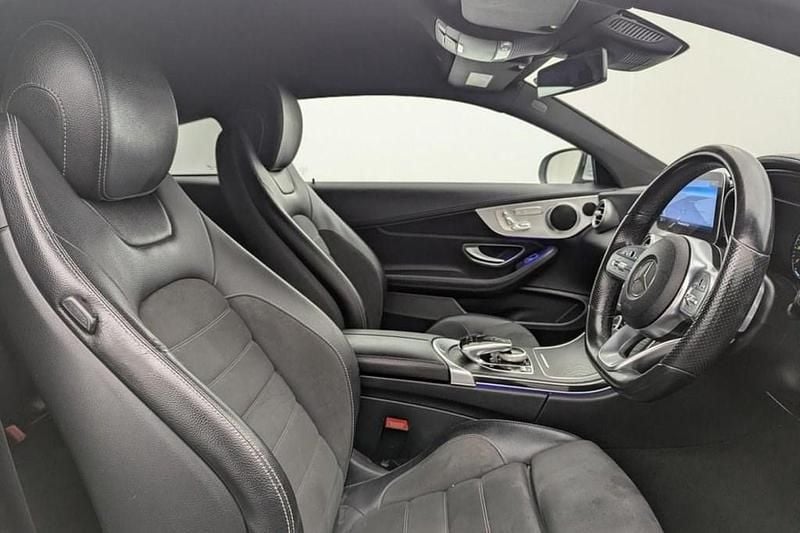Used Mercedes C300 AMG line 258 HP (189 kW) 2019 Silver Coupe