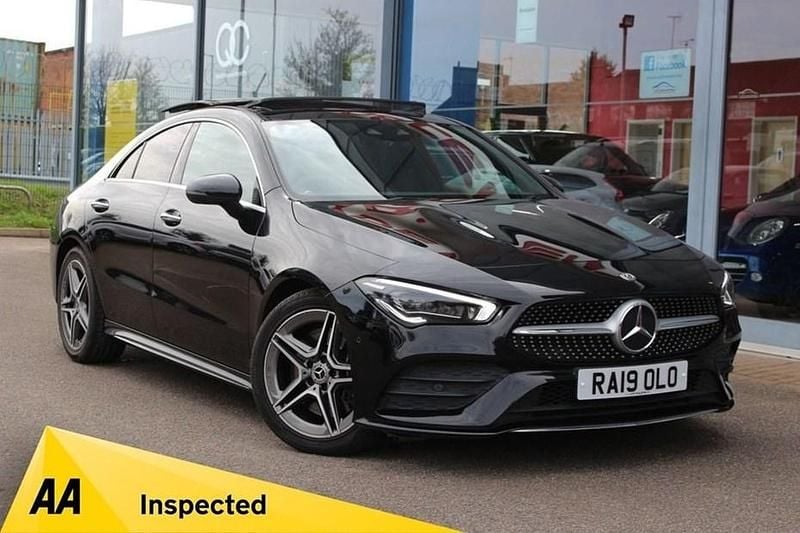 Used Mercedes CLA220 AMG line 190 HP (139 kW) 2019 Black Sedan