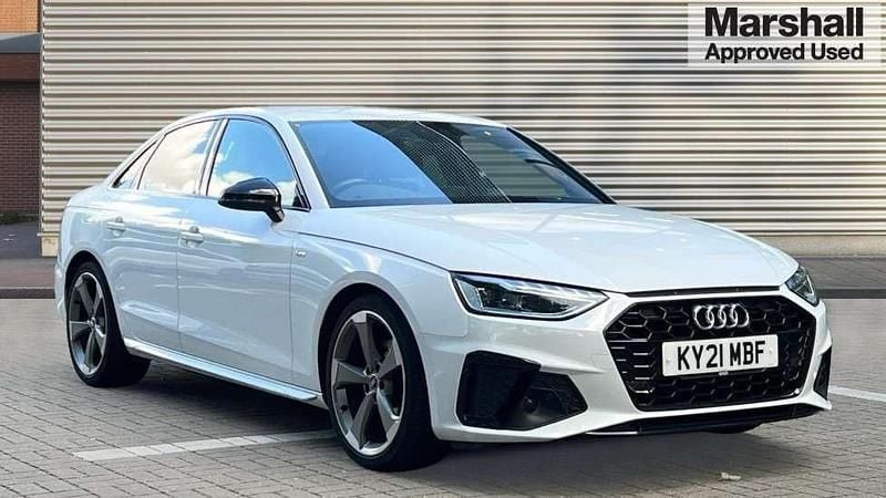 White Used 2021 Audi A4 Black Edition Sedan | £21,884 (Fair price) - Image 1/4