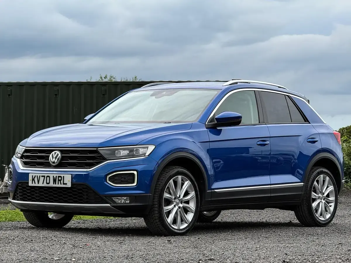 Used VW T-Roc SEL 150 HP (110 kW) 2020 Blue SUV