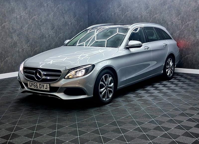 Used Mercedes C220 Premium 2017 Silver Estate