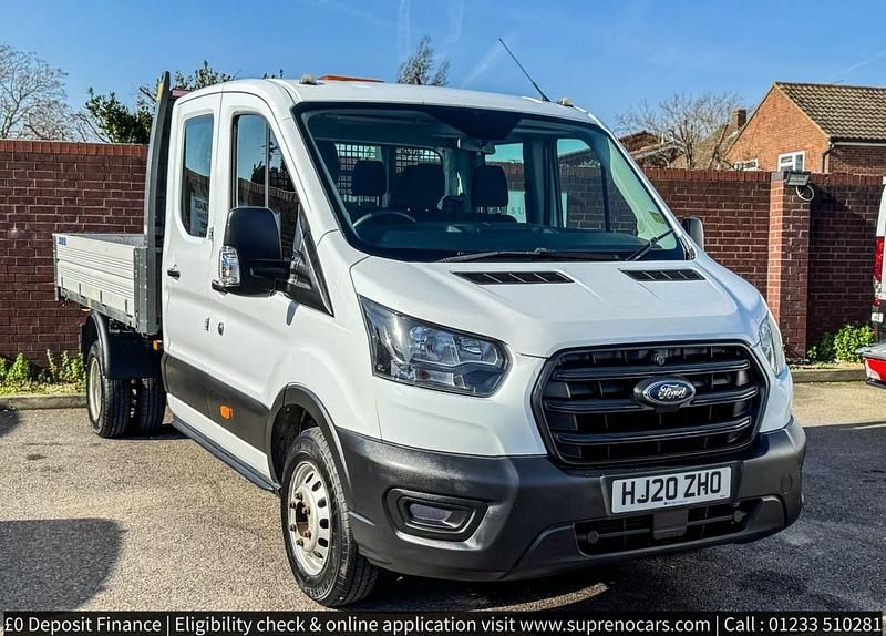 Used Ford Transit S 130 HP (95 kW) 2020 White Cabriolet
