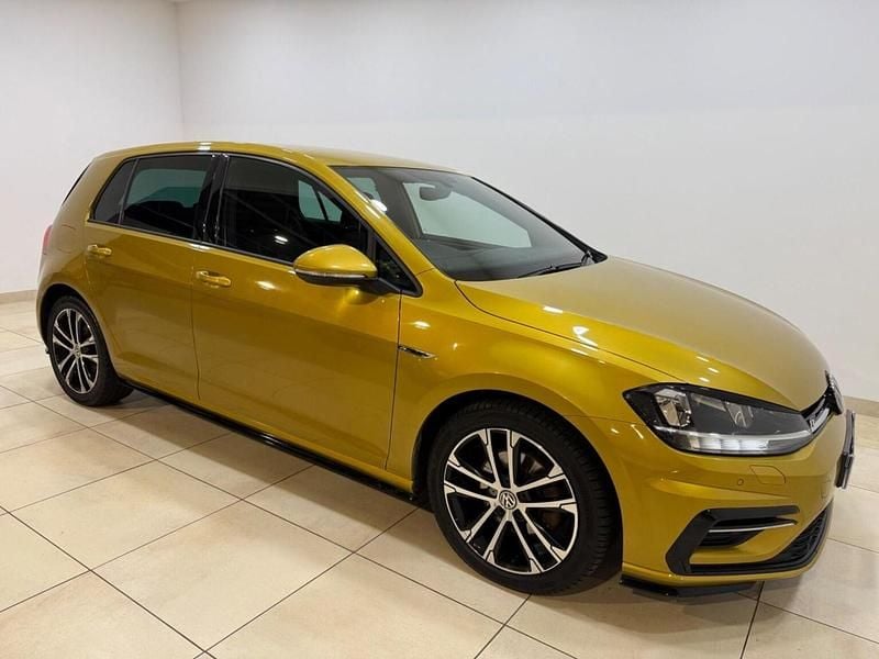 Used VW Golf VII R-line 2018 Yellow Hatchback