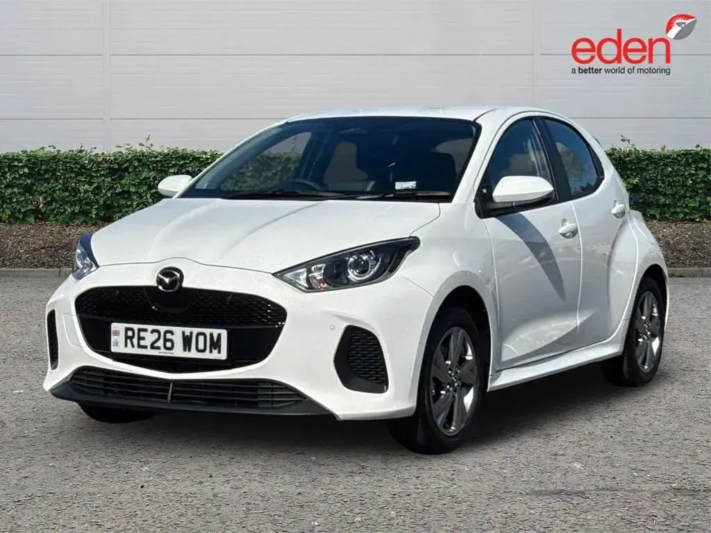 New Mazda 2 Exclusive-Line 116 HP (85 kW) 2026 White Hatchback