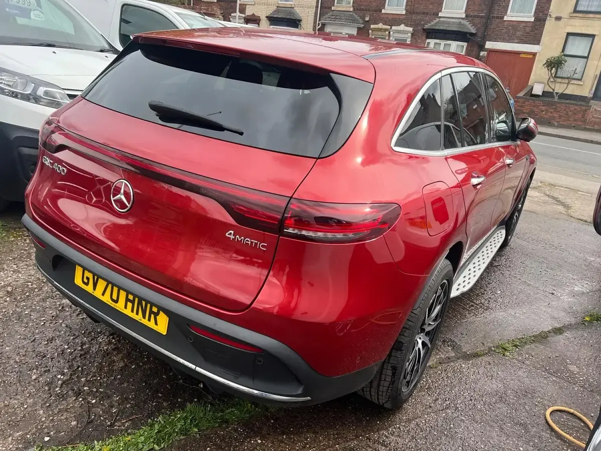 Used Mercedes EQC400 AMG line 300 kW (408 HP) 2020 Red SUV