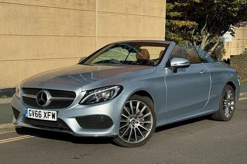 Silver Used 2017 Mercedes C220 AMG Line Premium Plus Cabriolet | £17,995 (Fair price) - Image 1/1