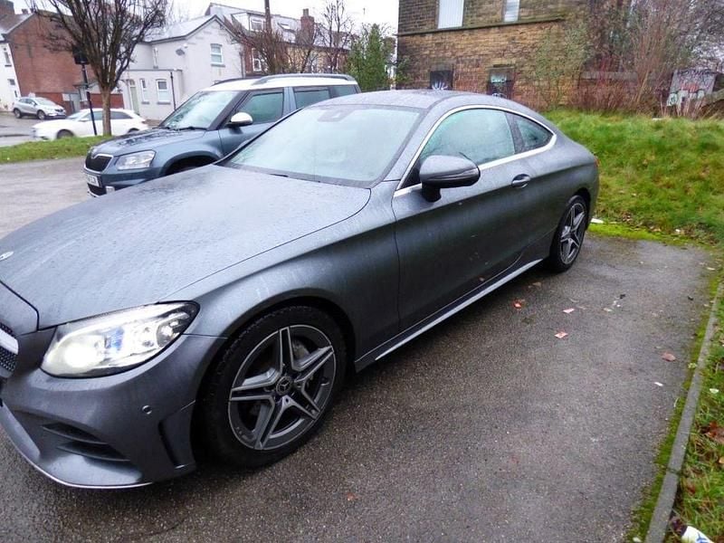 Used Mercedes C220 AMG Line Premium 190 HP (139 kW) 2018 Grey Coupe