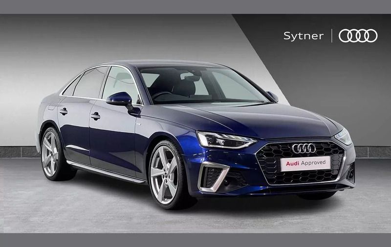 Blue Used 2021 Audi A4 S-Line Sedan | £19,250 (Good price) - Image 1/4
