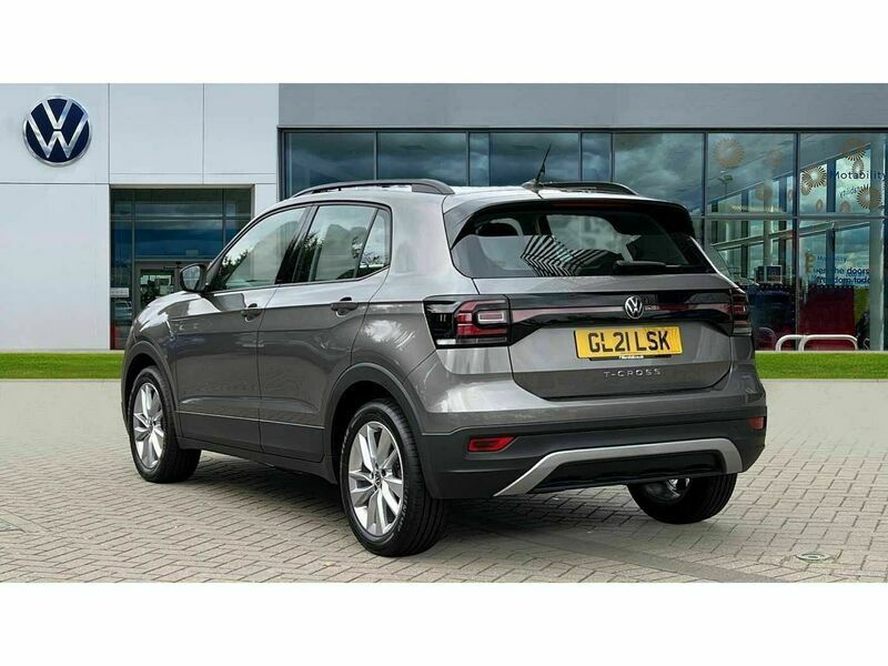 Used VW T-Cross SE 110 HP (80 kW) 2021 Limestone grey metallic  SUV