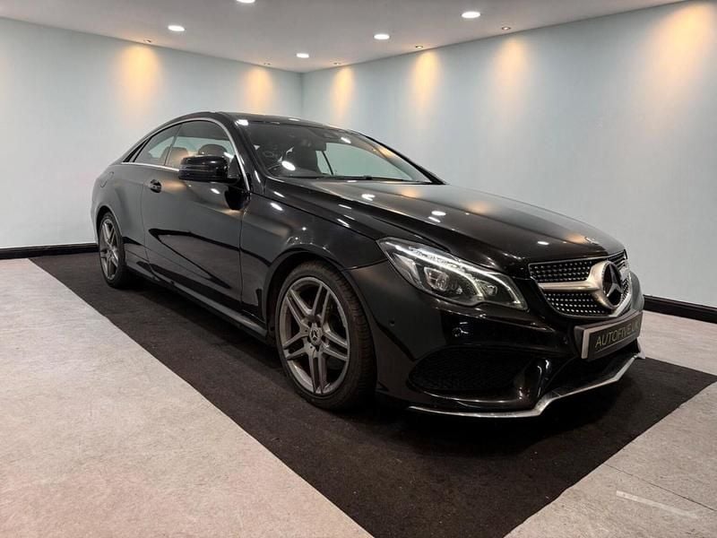 Used Mercedes E220 AMG line 2015 Black Coupe