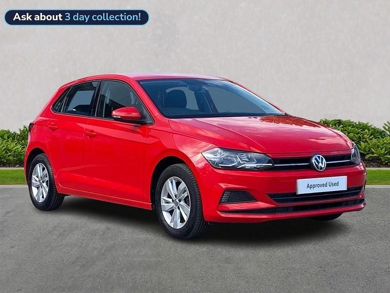 Red Used 2019 VW Polo SE Hatchback | £10,838 (Fair price) - Image 1/4
