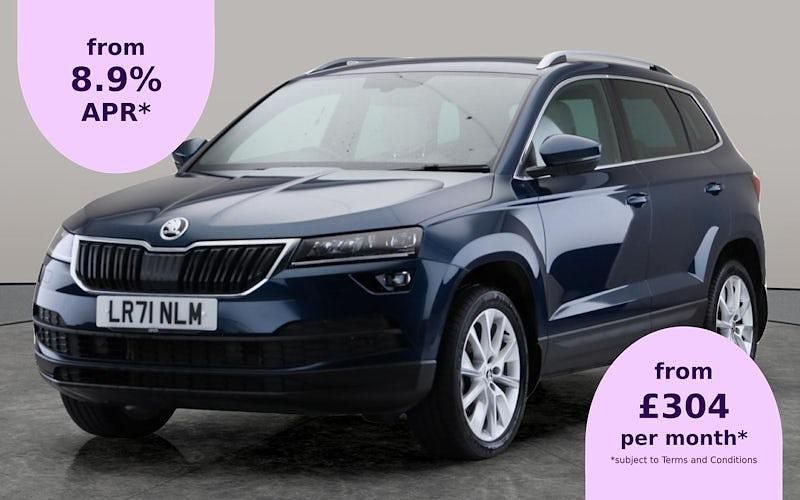 Blue Used 2021 Skoda Karoq SE L SUV | £21,277 (Fair price) - Image 1/1