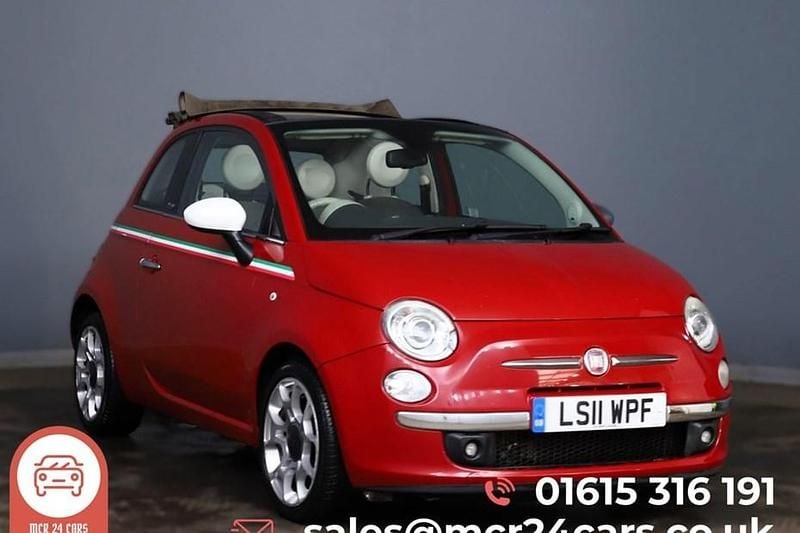Red Used 2011 Fiat 500C Lounge Cabriolet | £4,495 (Fair price) - Image 1/1
