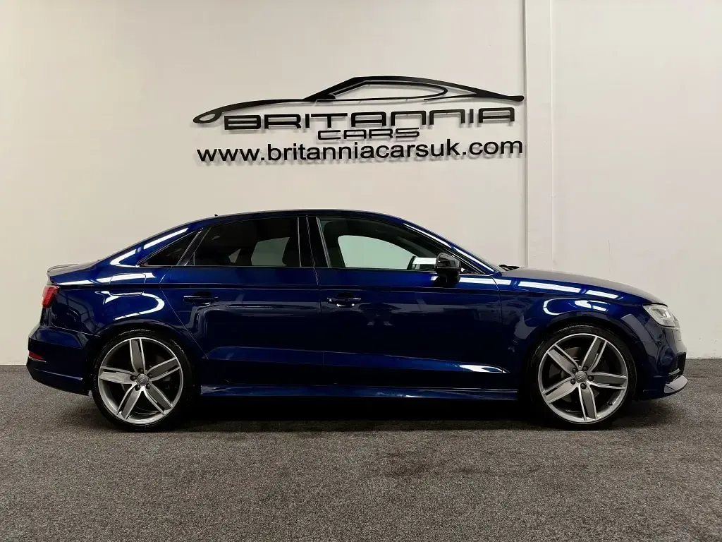Used Audi A3 Black Edition 2018 Blue Sedan