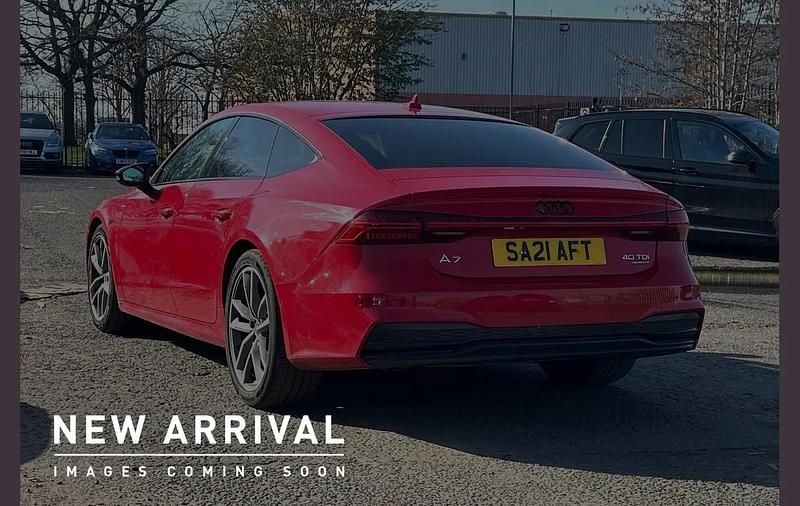 Used Audi A7 Black Edition 200 HP (147 kW) 2021 Red Sedan