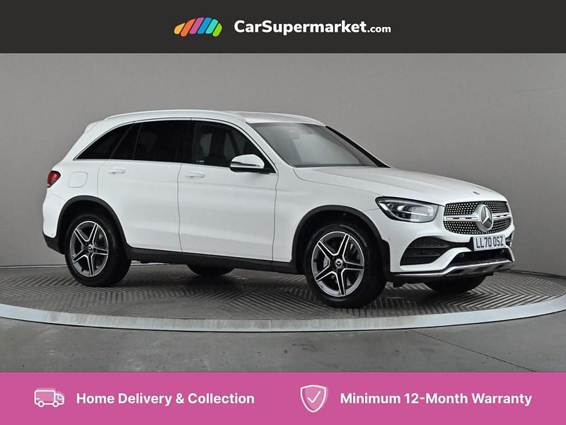 White Used 2021 Mercedes GLC220 AMG line SUV | £26,497 (Fair price) - Image 1/4