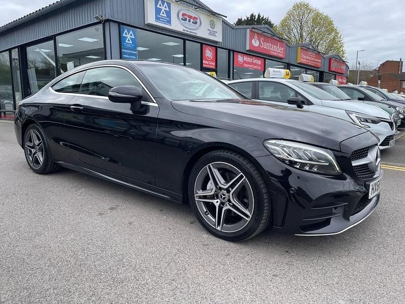 Usado Mercedes C220 AMG line 2018 Preto Coupé