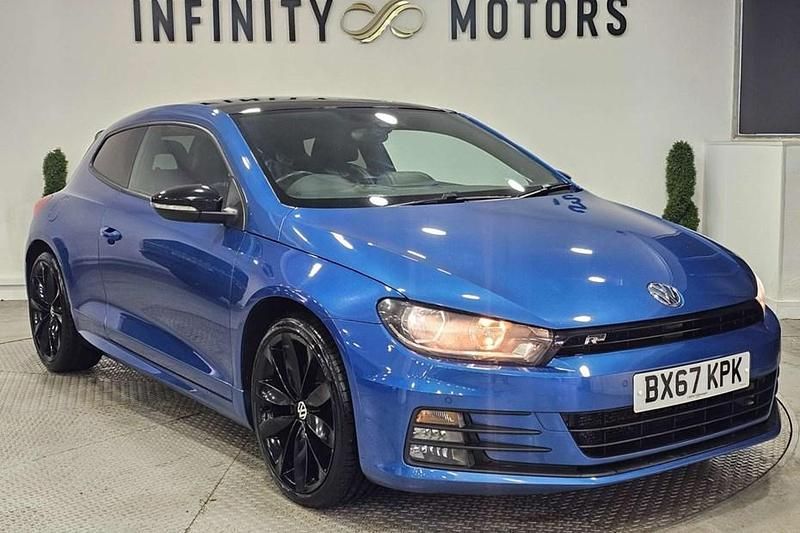 Used VW Scirocco Black Edition 180 HP (132 kW) 2017 Blue Coupe