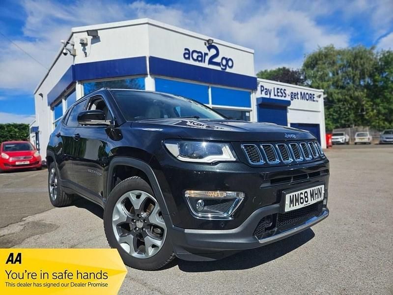 Black Used 2018 Jeep Compass Limited SUV | £10,898 (Fair price) - Image 1/3