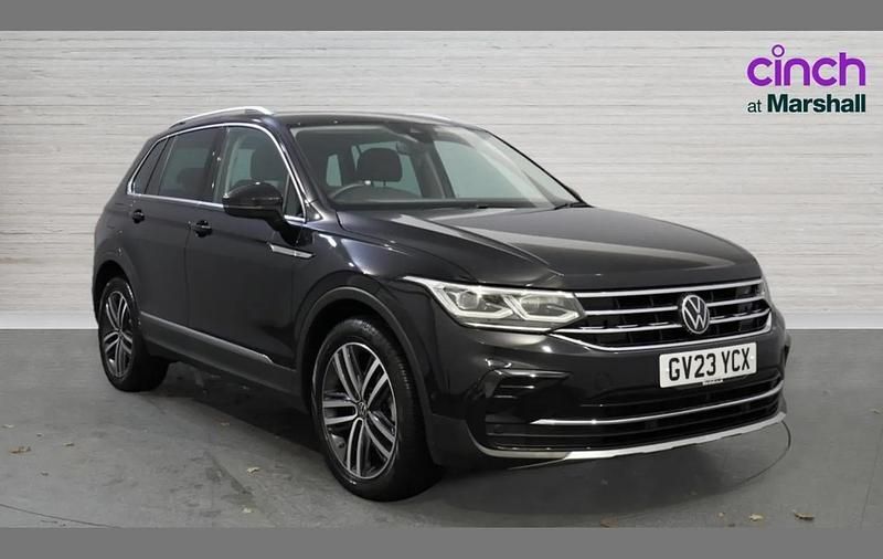 Black Used 2023 VW Tiguan Elegance SUV | £25,927 (Fair price) - Image 1/4