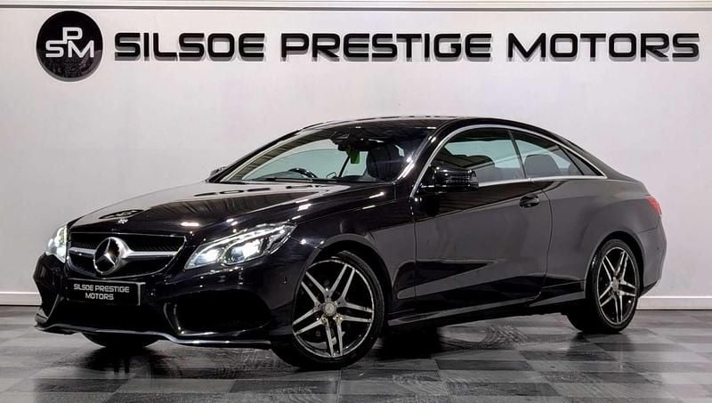 Used Mercedes E220 AMG line 2015 Black Coupe