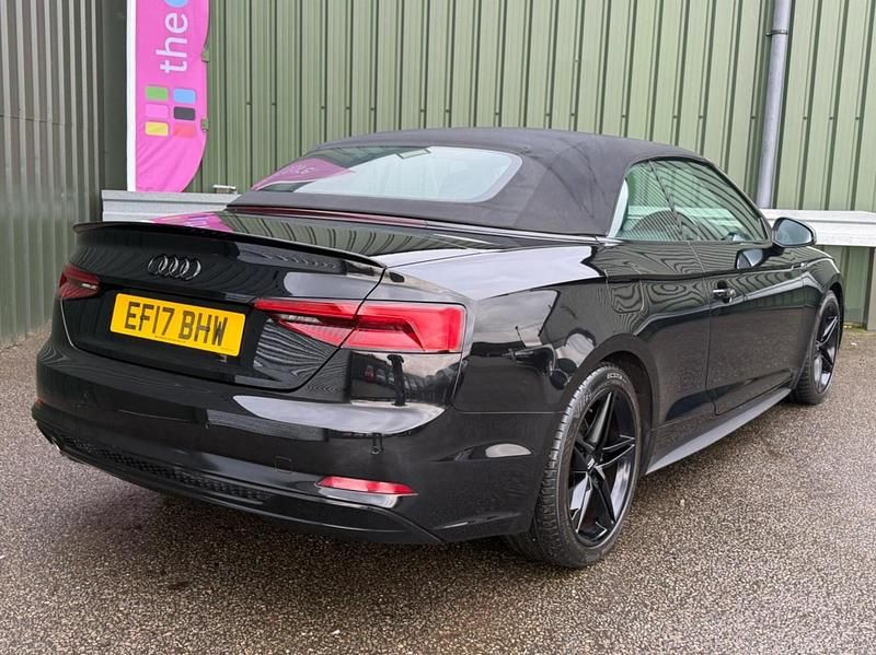 Used Audi A5 Cabriolet S-Line 190 HP (139 kW) 2017 Black Cabriolet