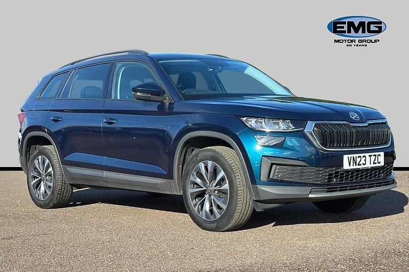 Blue Used 2023 Skoda Kodiaq SE Drive SUV | £25,195 (Good price) - Image 1/3