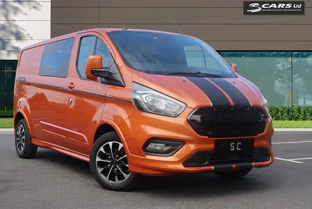 Used Ford Transit Custom Sport 170 HP (125 kW) 2018 Orange Van