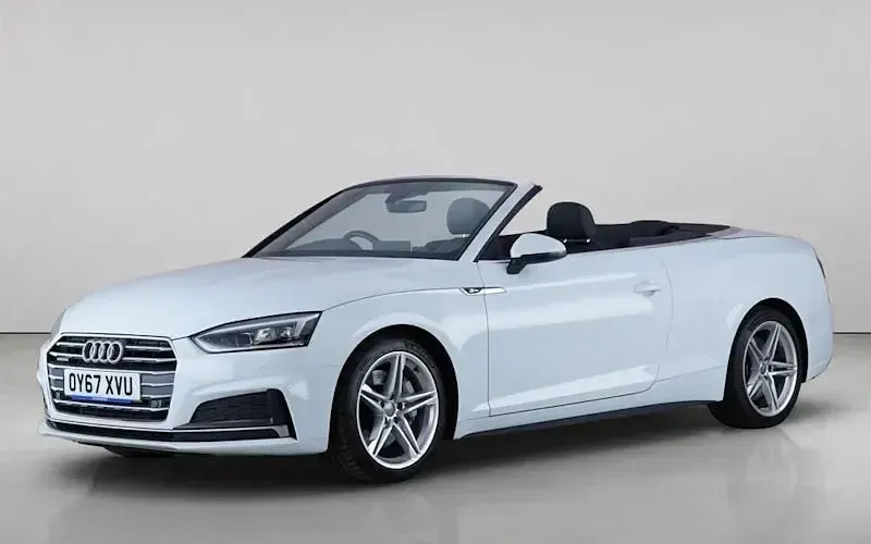 Used Audi A5 Cabriolet S-Line 252 HP (185 kW) 2017 White Cabriolet