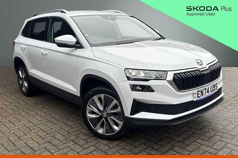 Used Skoda Karoq SE L 110 HP (80 kW) 2025 Moon white metallic SUV