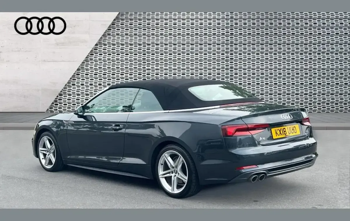 Used Audi A5 Cabriolet S-Line 187 HP (137 kW) 2018 Grey Cabriolet