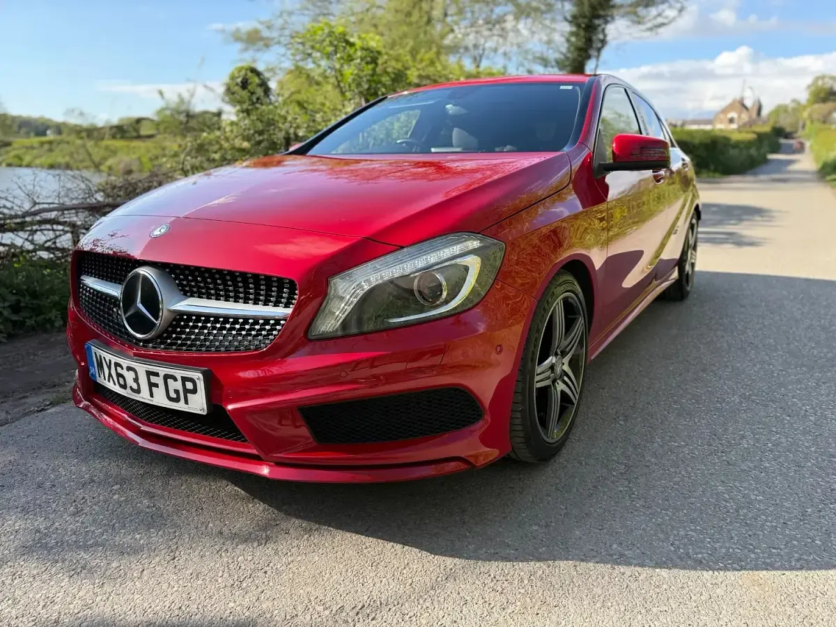 Used Mercedes A250 AMG 218 HP (160 kW) 2013 Red Hatchback