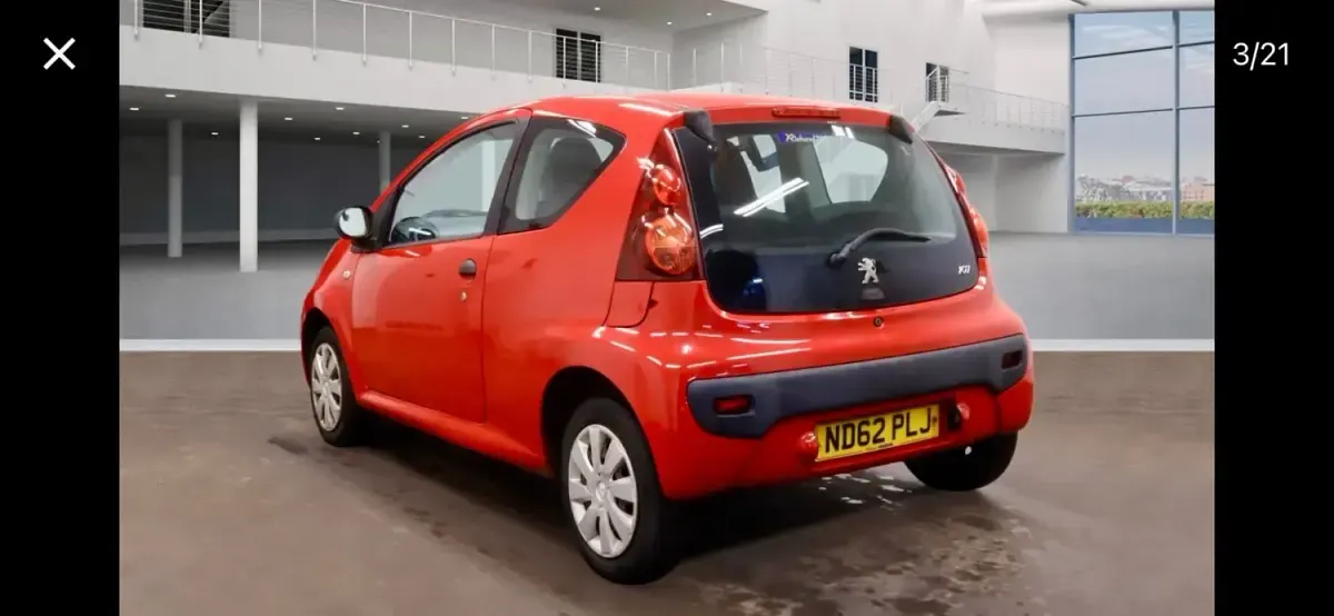 Używany Peugeot 107 Access 2013 Czerwony Hatchback