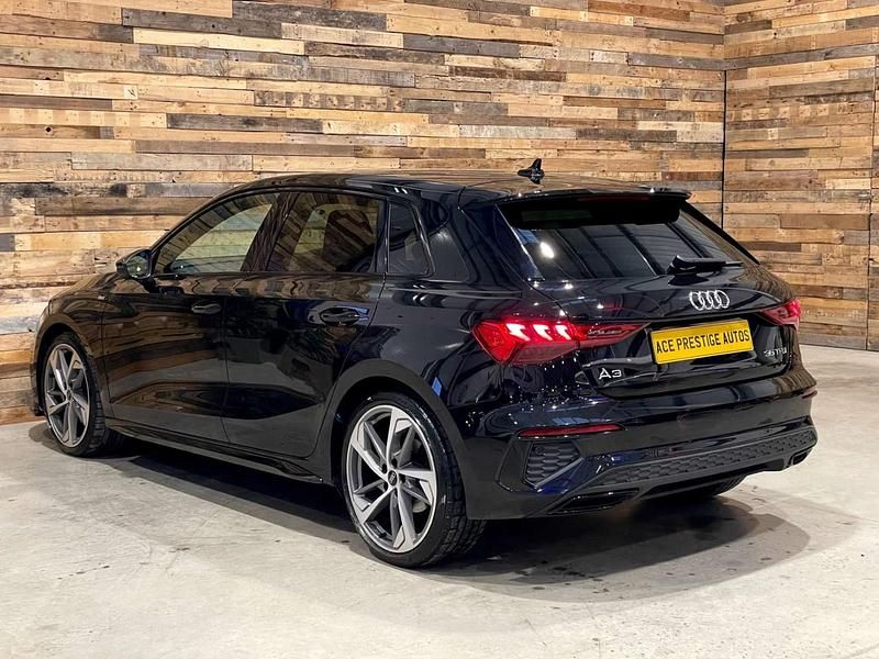 Used Audi A3 Sportback S-Line 150 HP (110 kW) 2021 Black Hatchback