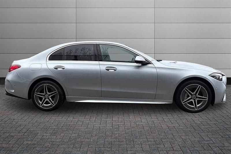 Used Mercedes C300e AMG line 313 HP (230 kW) 2022 High tech silver Sedan