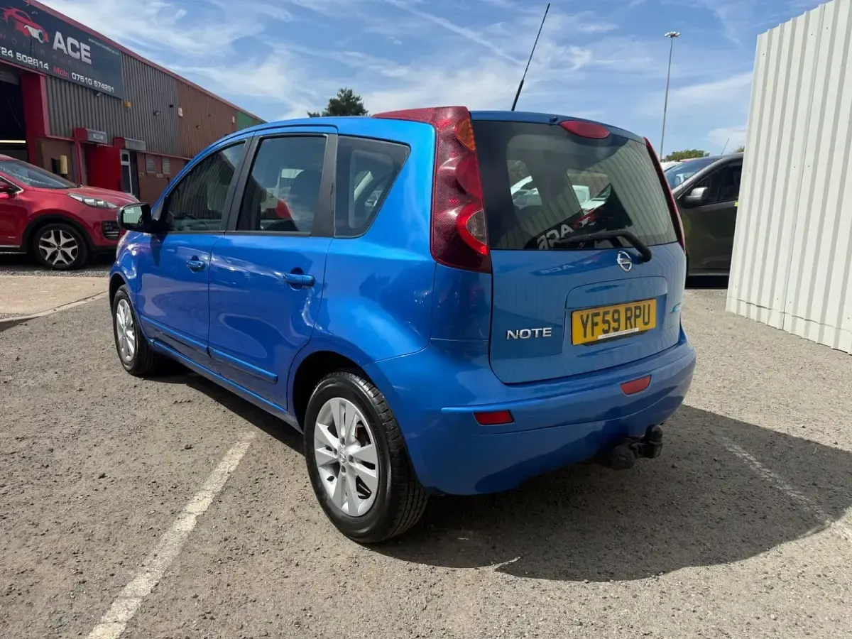 Used Nissan Note Acenta 86 HP (63 kW) 2009 Blue Hatchback
