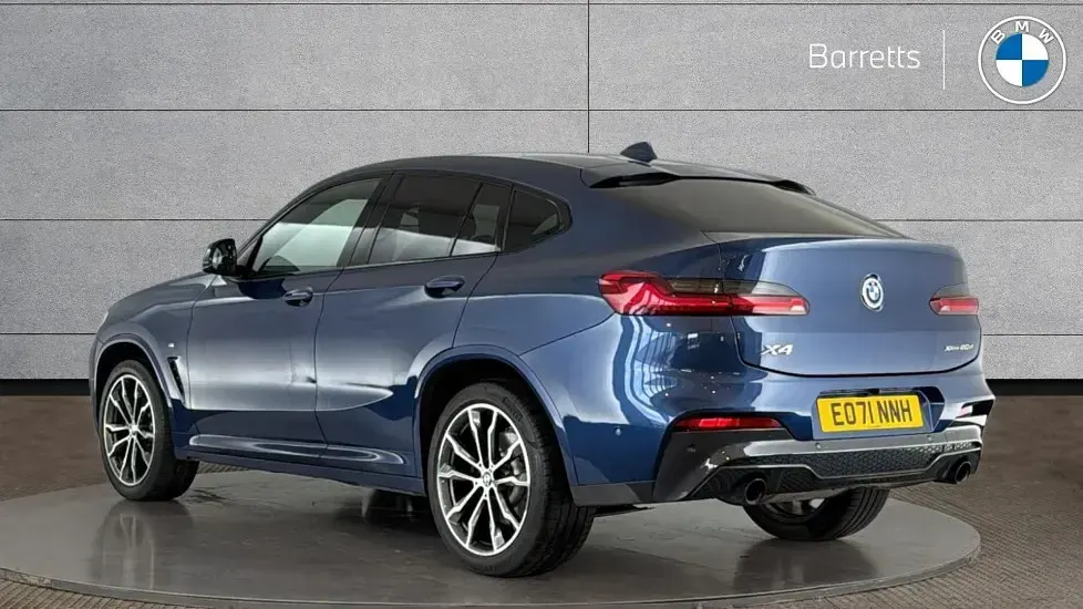 Used BMW X4 M Sport 190 HP (139 kW) 2021 Phytonic blue metallic paint SUV