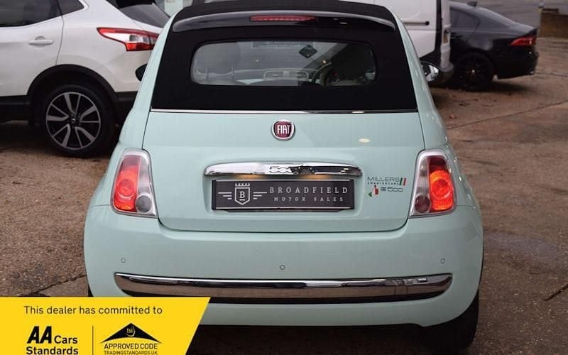 Used Fiat 500C Lounge 86 HP (63 kW) 2015 Green Cabriolet