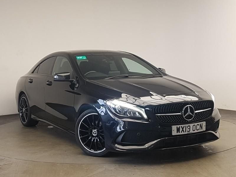 Black Used 2019 Mercedes CLA200 AMG line Sedan | £15,798 (Fair price) - Image 1/4