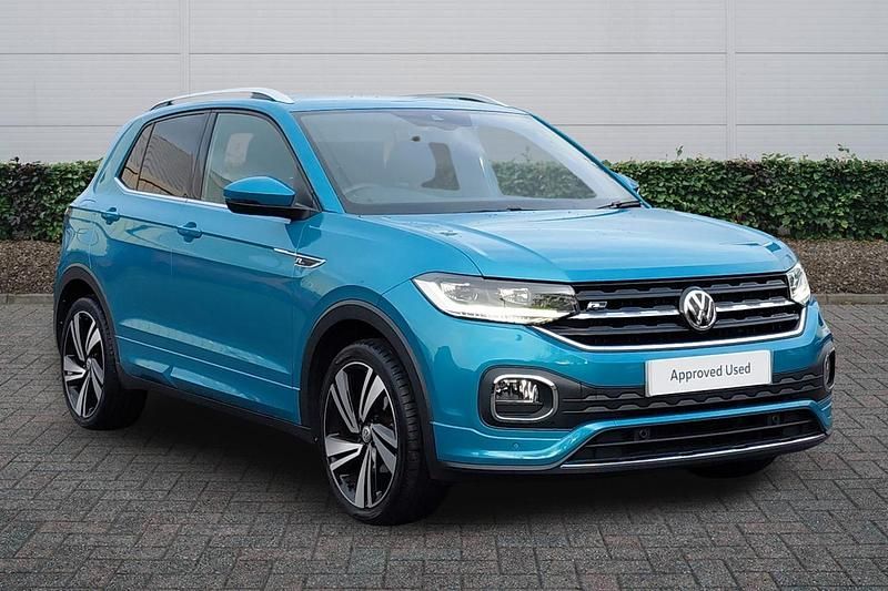 Turquoise Used 2020 VW T-Cross R-line SUV | £19,985 (Fair price) - Image 1/4