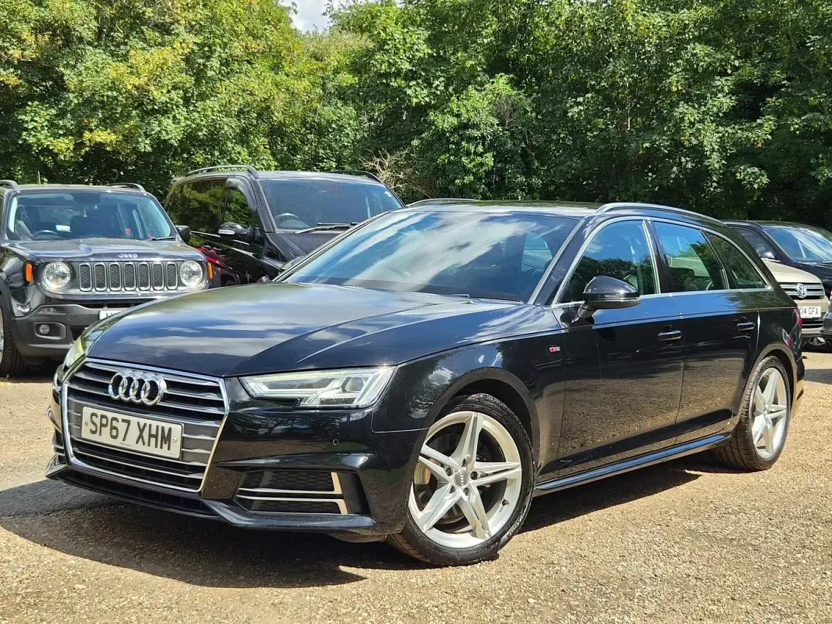 Used Audi A4 S-Line 150 HP (110 kW) 2017 Black Estate