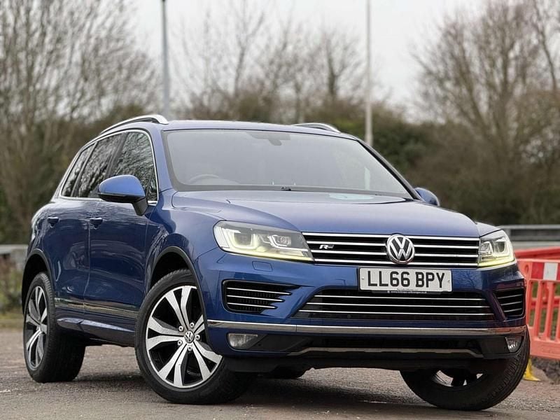 Used VW Touareg R-line 262 HP (192 kW) 2016 Blue SUV