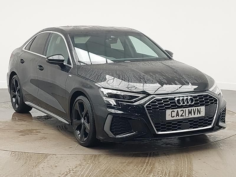 Used Audi A3 S-Line 150 HP (110 kW) 2021 Black Sedan