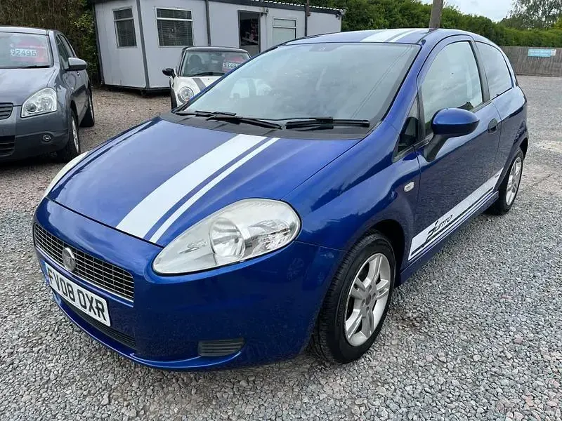 Used Fiat Grande Punto Active 65 HP (47 kW) 2008 Blue Hatchback