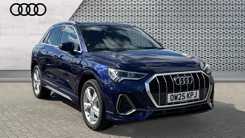 Blue New 2025 Audi Q3 S-Line SUV | £33,990 (Fair price) - Image 1/4