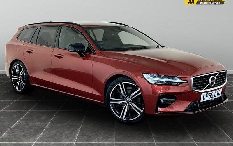 Red Used 2020 Volvo V60 R-Design Estate | £14,195 (Fair price) - Image 1/2