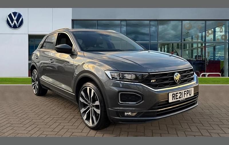 Grey Used 2021 VW T-Roc R-line SUV | £18,505 (Good price) - Image 1/4