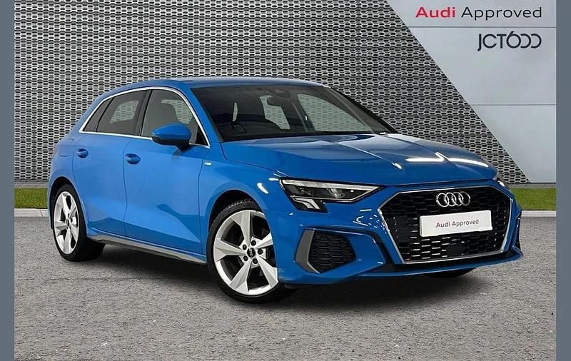 Used Audi A3 S-Line 147 HP (108 kW) 2022 Blue Sedan