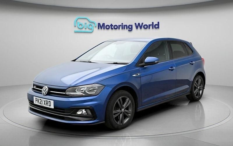 Used VW Polo R-line 110 HP (80 kW) 2021 Blue Hatchback