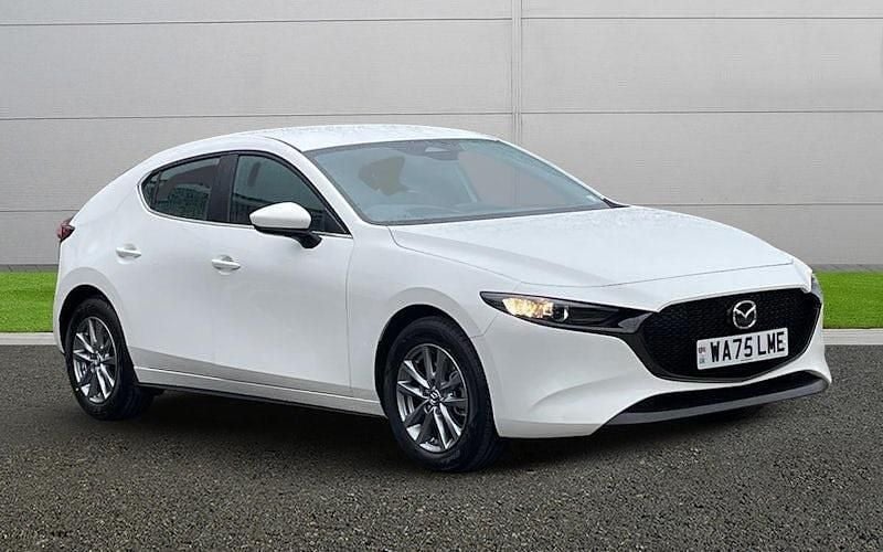 White New 2025 Mazda 3 Prime-Line Hatchback | £21,495 (Expensive) - Image 1/4